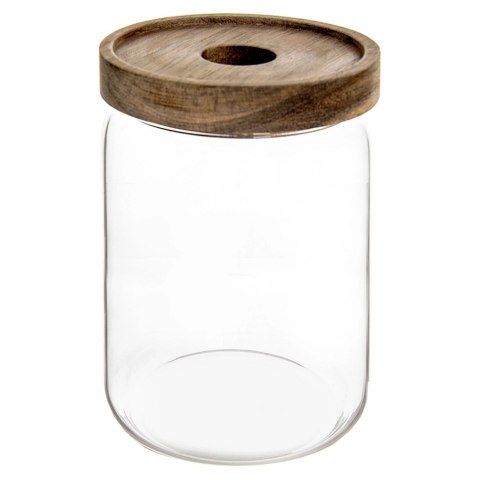 Pojemnik na Orzechy Płatki Makaron Szklany z Pokrywką Uszczelką ORION 970ml