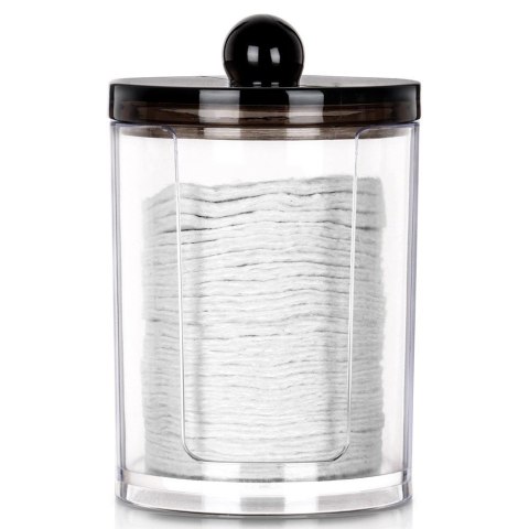 Pojemnik na Płatki Kosmetyczne z Podajnikiem 7 x 11 cm VILDE z Pokrywką