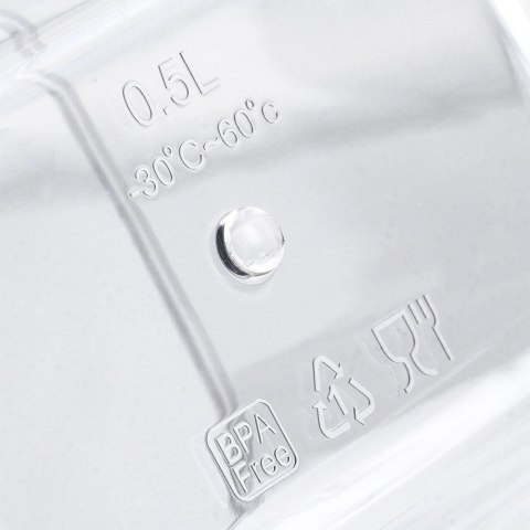 Pojemnik na Produkty Sypkie Hermetyczny 500 ml NAVA 11,5 x 7,5 x 10 cm