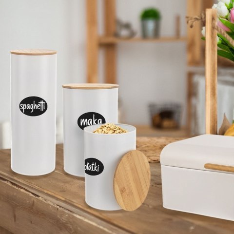 Pojemnik na Spaghetti 2,65 L ORION Bambusowa Pokrywka 28,5 x 11 cm