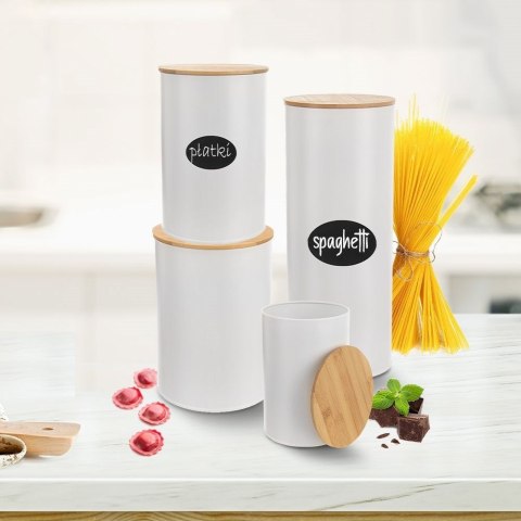 Pojemnik na Spaghetti 2,65 L ORION Bambusowa Pokrywka 28,5 x 11 cm
