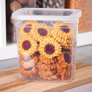 Pojemnik na Sypkie Piętrowany 1,85 L VILDE z Pokrywką Zamykany 16,5 x 16 cm