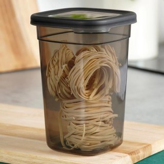 Pojemnik na Sypkie Piętrowany 1 L VILDE z Pokrywką Zamykany 16 x 11 cm