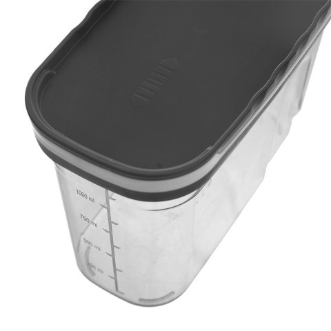 Pojemnik na Sypkie z Miarką Dozownik 1,25 L ORION Piętrowany 19,5 x 13,5 cm