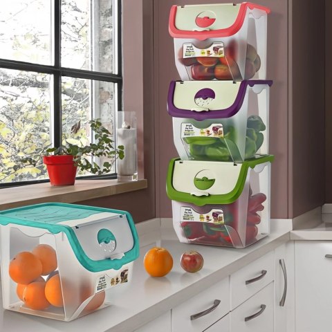 Pojemnik na Warzywa Piętrowany 12 L ORION Wentylacja 30 x 23,5 cm