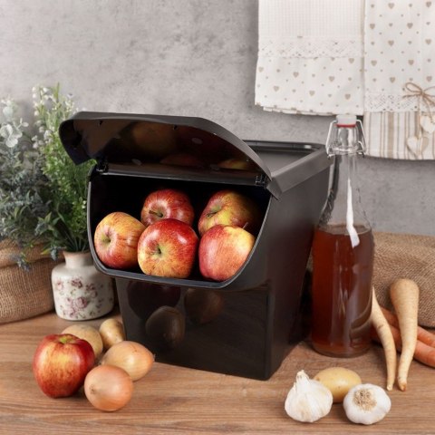 Pojemnik na Warzywa Piętrowany 13 L VILDE z Klapą Zmywarka 34 x 27,5 cm