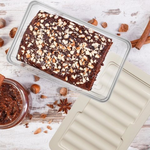 Pojemnik na Wędliny Sery 1 L ORION Falowane Dno Zmywarka 22,5 x 14 cm