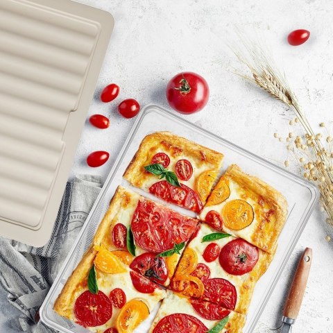 Pojemnik na Wędliny Sery 2 L ORION Falowane Dno Zmywarka 28,5 x 22,5 cm