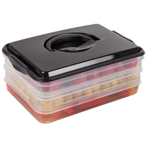 Pojemnik na Wędliny Sery Żywność Jedzenie 3-Poziomowy ORION 3 x 600 ml