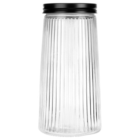 Pojemnik na produkty sypkie szklany z pokrywką 1,4 l