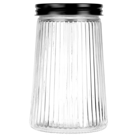 Pojemnik na produkty sypkie szklany z pokrywką 1 l