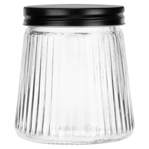 Pojemnik na produkty sypkie szklany z pokrywką 700 ml