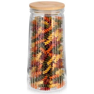 Pojemnik na produkty sypkie szklany z pokrywką i uszczelką 1,4 l