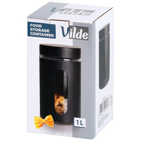 Pojemnik na produkty sypkie szklany zakręcany 1 l