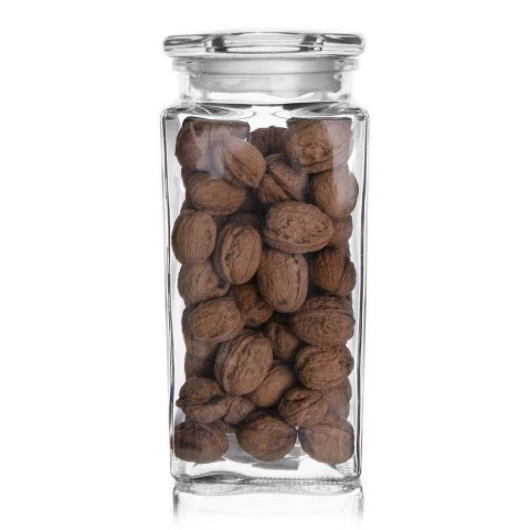 Pojemnik Szklany Kwadratowy 1,8 L ORION Szczelny Retro 24 x 10 cm