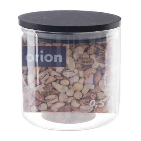 Pojemnik Szklany Sypkie Produkty 450 ml ORION z Uszczelką 9 x 9 cm