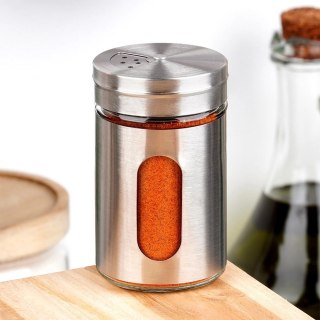 Pojemnik Szklany na Przyprawy Sitko 100 ml EXCELLENT z Dozownikiem 8 x 5 cm