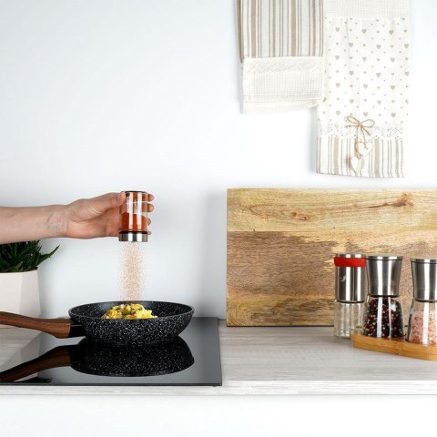 Pojemnik Szklany na Przyprawy Sitko 100 ml ORION Zamykany Otwory 8,5 x 5 cm