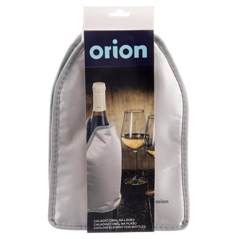 Pokrowiec Chłodzący na Butelkę Srebrny Żel ORION do Wina Szampana 23 cm