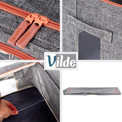 Pokrowiec na Pościel Duży Stelaż Zamek 68 L VILDE Pod Łóżko Stabilny