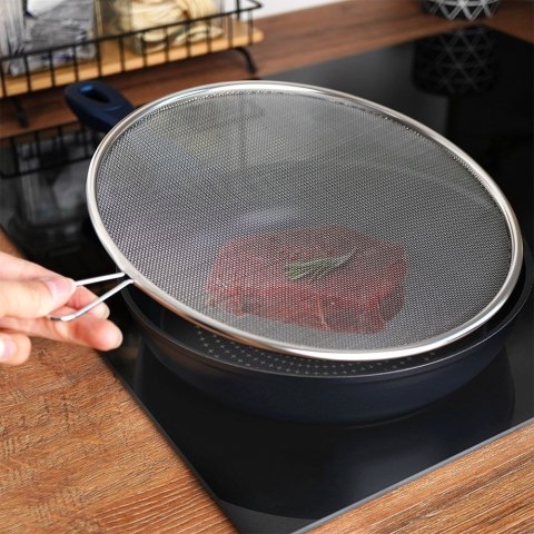 Pokrywka Ochronna do Smażenia Duża Sitko Cedzak Zmywarka 30 cm ORION