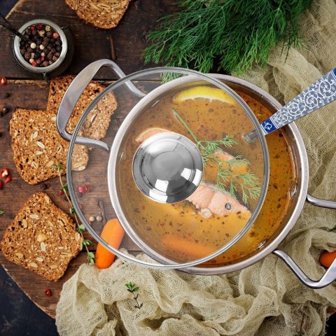 Pokrywka Szklana Żaroodporna Odpowietrznik 16 cm ORION do Garnka Patelni