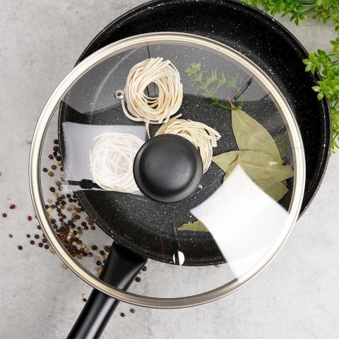 Pokrywka Szklana Żaroodporna Odpowietrznik 24 cm VILDE Zmywarka