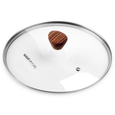 Pokrywka Szklana do Garnka Patelni Żaroodporna Okrągła NAVA 26 cm