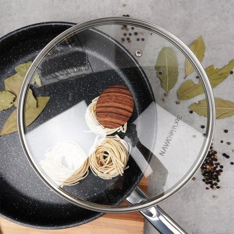 Pokrywka Szklana do Garnka Patelni Żaroodporna Okrągła NAVA 26 cm