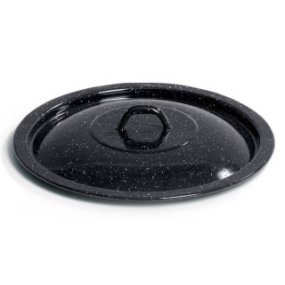 Pokrywka do Kociołka Węgierskiego Emaliowana Czarna Solidna ORION 40 cm