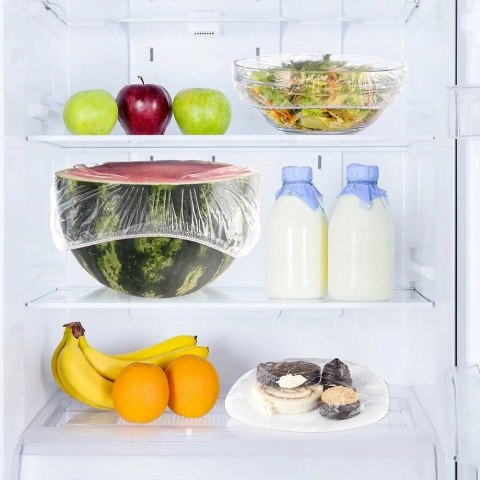 Pokrywki uniwersalne do żywności z gumką elastyczne 20 / 26 cm 30 szt.