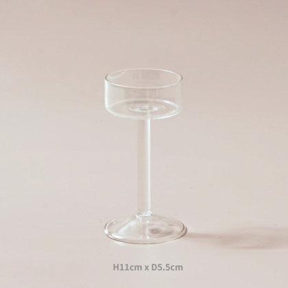 Zestaw szklanych świeczników Świecznik na tealighty Wystrój domu Ślubne ozdoby stołowe Kryształowy uchwyt Ustawienie stołu obiadowego