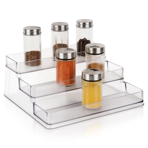 Półka Kuchenna Organizator 3 Poziomy Przezroczysta 255 x 235 cm EXCELLENT