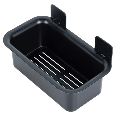 Półka Pod Prysznic Czarna Prostokątna Przyklejana Taśma 3M VILDE