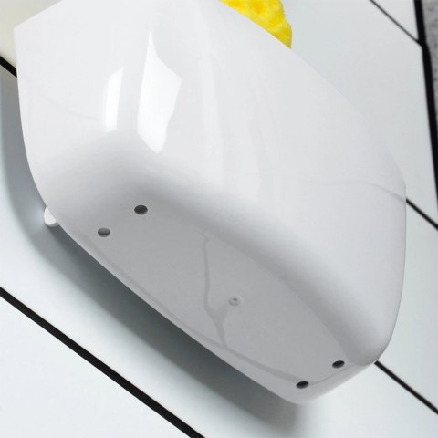 Półka Pod Prysznic na Przyssawkę Biała 16 x 7 cm Kosmetyki BS