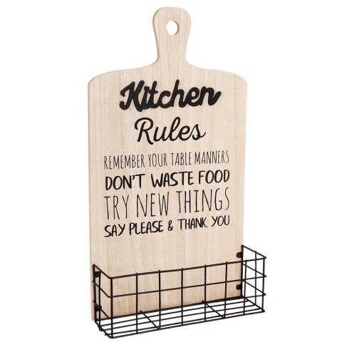 Półka Ścienna Metalowa Czarna Dekoracyjna Wytrzymała VILDE 9x28x50 cm