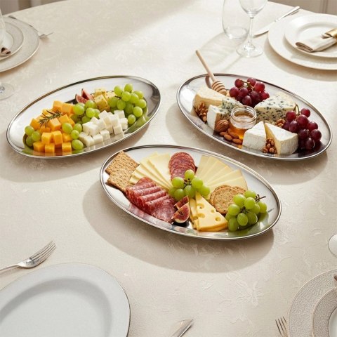 Półmisek stalowy owalny 29x18 cm