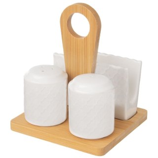 Przyprawnik na Sól i Pieprz Stojak Serwetki Zestaw ORION