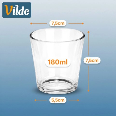 Pucharki na desery, przekąski szklane 180 ml 6 szt.