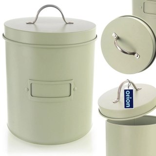Puszka Pojemnik Kuchenny do Przechowywania Metalowy Zielony ORION 3,3 l