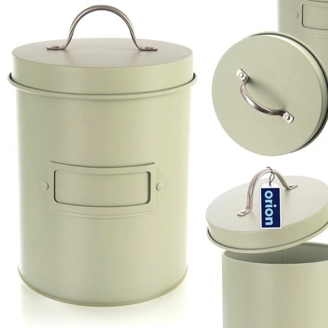 Puszka Pojemnik Metalowy GREENISH 1,3 L 11,5 x 18,5 cm ORION Zielony