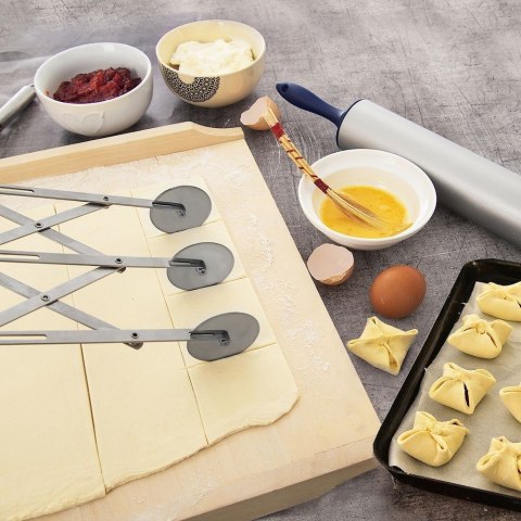 Radełko do Ciasta, Makaronu Stalowe Potrójne 5,5 cm