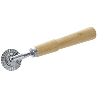 Radełko do Ciasta Makaronu Stalowe Ząbkowane Drewniana Rączka ORION