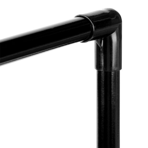 Regał na Buty Metalowy Czarny 3 Poziomy 57 x 28 x 55 cm VILDE