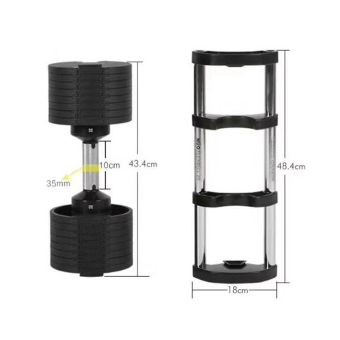 Regulowany Hantel MASTER Spin 32 kg