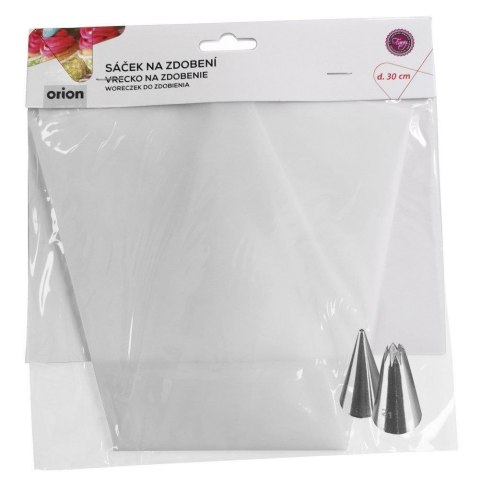 Rękaw Cukierniczy Silikonowy Duży Zestaw 30 cm z 2 Tylkami ORION