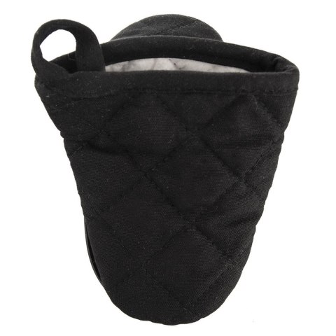 Rękawica Kuchenna Czarna z Magnesem Bawełna Silikon 15 cm ORION