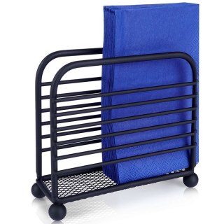 Serwetnik Metalowy Loft Czarny Industrialny 11,5 x 10 cm VILDE