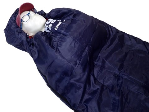 Śpiwór Turystyczny Śpiworek Dziecięcy Ciepły Lekki KUBISPORT 175x70/55 cm