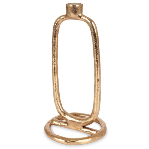 Świecznik Dekoracyjny Ozdobny Aluminiowy Złoty ORION 24 cm